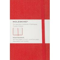Moleskine: Caderno Pautado Bolso Vermelho