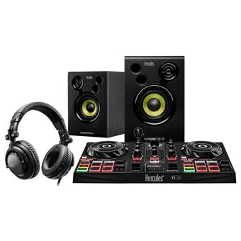 Pack Hercules DJ Learning Kit - Controlador DJ Control Inpulse 200 + Altifalantes de monitorização DJMonitor 32 + Auscultadores HDP DJ45