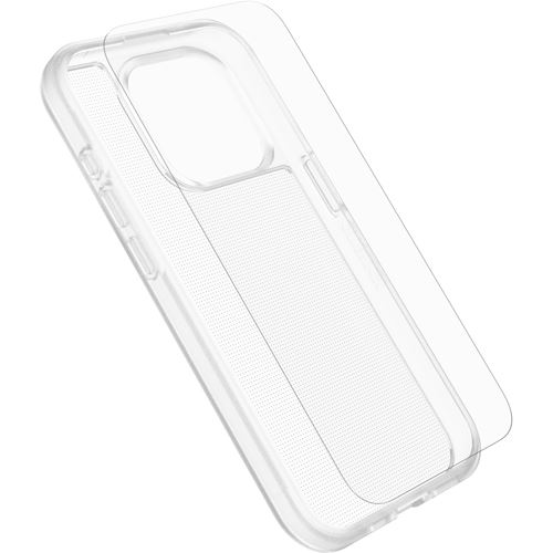 Capa Otterbox React + Película de Vidro Temperado para iPhone 15 Pro - Transparente