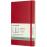 Agenda Semanal 18 Meses 2018-2019 Moleskine Notebook Soft Vermelho Grande_0