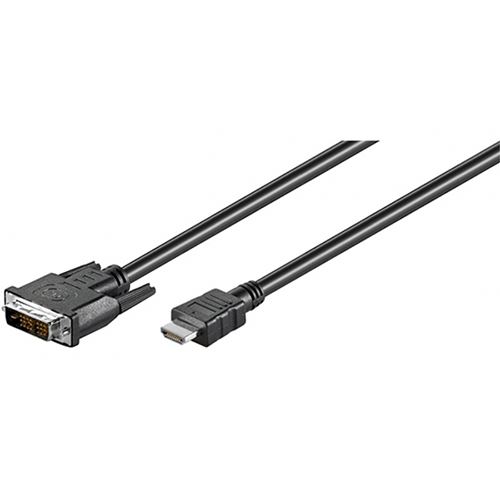 Cabo Ewent HDMI A/M DVI-D 2M - Preto