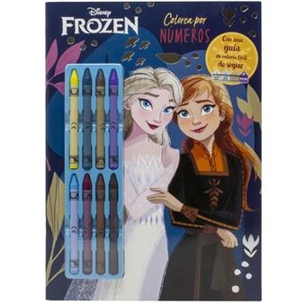 Frozen - Colorea Por Numeros Con Ceras - 1