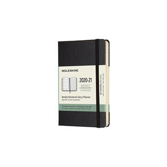 Agenda Semanal 18 Meses 2020-2021 Moleskine Bolso