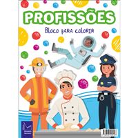 Bloco para Colorir - Profissões