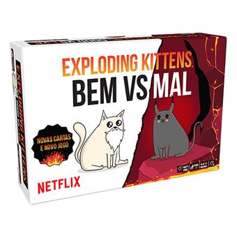 Jogo cartas exploding kittens streaking kittens expansao