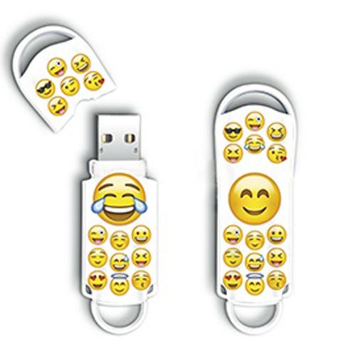 Disco USB 2.0 Xpression Drive – Emoji, 16 GB, Branco