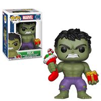 Funko Pop! Marvel: Holiday Hulk with Stocking and Plush - 398
