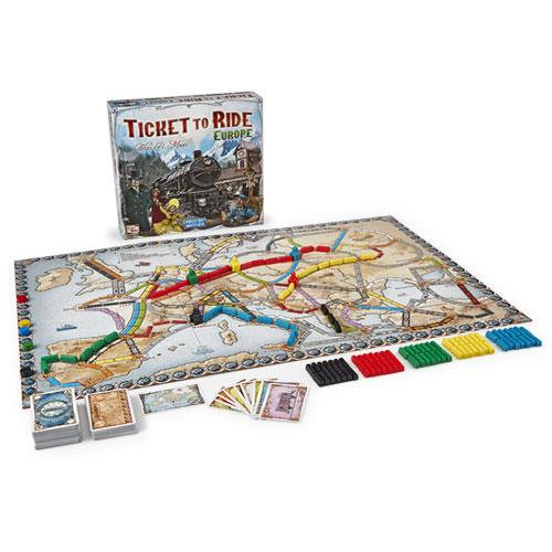 Aventureiros do jogo de tabuleiro Asmodee para o trem! europa pegi 8 —  nauticamilanonline