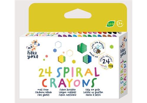 Lápis de Cera Haku Yoka Espiral - 24 Unidades