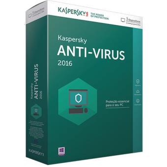 Kaspersky Anti-Virus 2016 (3 Dispositivos | 1 Ano)