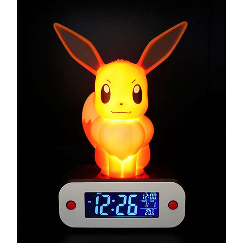 TEKNOFUN LED Lamp Alarm Clock - Eevee, Multicolore