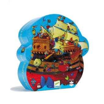 Puzzle Silhueta Barco do Barba Roxa - 54 Peças