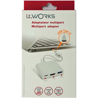 Adaptador USB-C ITWORKS para HDMI - Branco