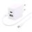 Carregador Duplo Temium 2.4 Amp + cabo USB-C - Branco_0