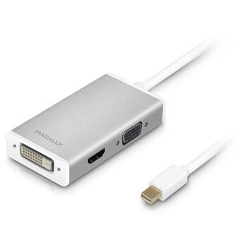 Hub Mini DisplayPort Macally MD 3 em 1 - 4K