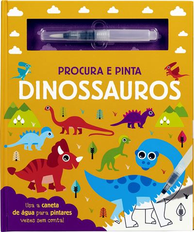 Livro de Pintura com Água: Mundo dos Dinossauros - mierEdu