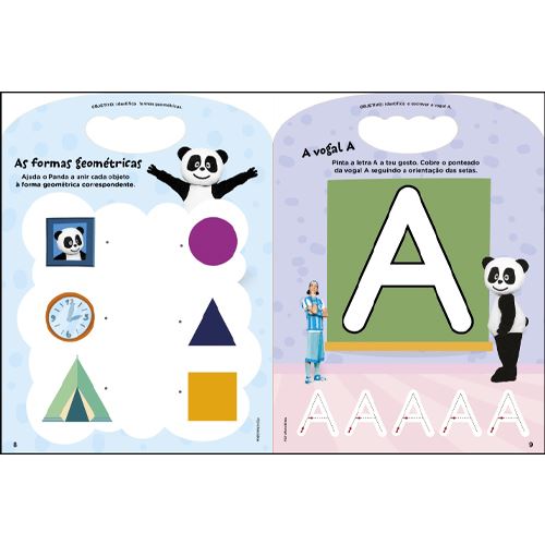 PANDA E OS CARICAS Livro para Colorir, A4, 20 Folhas - 802431 em