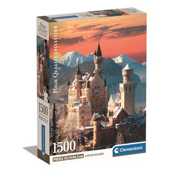 Puzzle Neuschwanstein - 1500 Peças - Clementoni - 1