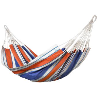 Cama de Rede Pablo Laranja E Azul - 1