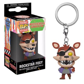 Funko Pop! Porta-Chaves Pizzeria Simulator: Rockstar Foxy