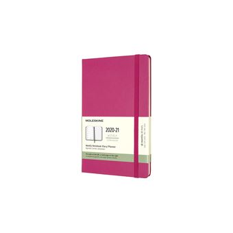 Agenda Semanal 18 Meses 2020-2021 Moleskine Grande Rosa
