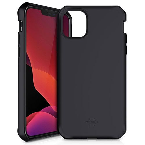 Capa  Spectrum Solid Antibacteriana Apple iPhone 12 / iPhone 12 Pro - Preto