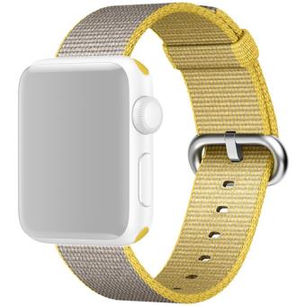 Bracelete Nylon Apple para Apple Watch 38mm - Amarelo | Cinzento Claro