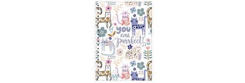 Caderno Pautado A5 Espiral - You Are Purrfect