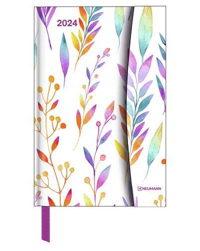 Agenda Semanal 12 Meses 2024 Neumann A6 Watercolours - Papelaria