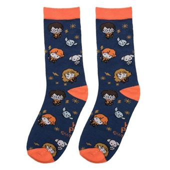 Meias Mágicas Harry Potter - Azul & Laranja