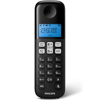 Telefone Sem Fios Philips Dect D1611B - Preto - Telefone sem Fios