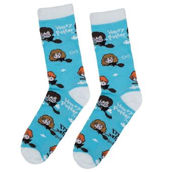 Meias Mágicas Harry Potter - Azul Claro & Cinzento