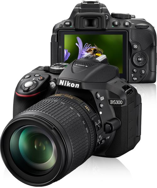Máquina Fotográfica Reflex Nikon D5300 + AFS DX 18105mm f/3.55.6G ED