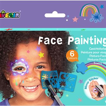 Pinturas Faciais 6 Cores - Estrelas e Arco-Íris - Avenir | Sig Toys - 1