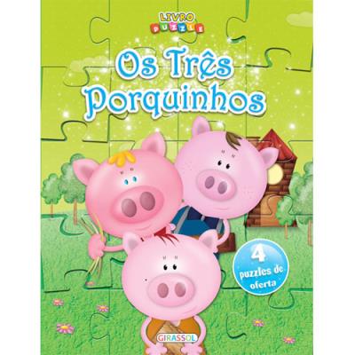 Jogo de Puzzle Os Três Porquinhos - Tutete