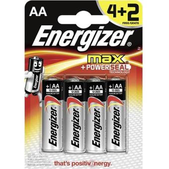 Pilhas Energizer AA MAX BL 4+2