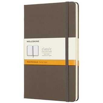 Caderno Pautado Moleskine Grande Castanho Terra