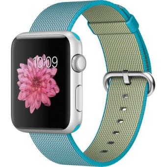 Apple Watch Sport 42 Prateado | Bracelete Nylon Azul Scupa - Smartwatch ...