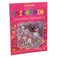 Unicórnios - Livro de Atividades com Autocolantes 3D