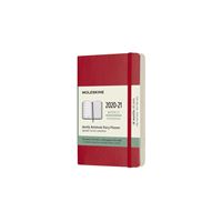 Agenda Semanal 18 Meses 2020-2021 Moleskine Bolso Soft Vermelha