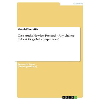 Case study: Hewlett-Packard – Any chance to beat its global competitors? - 1
