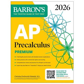 AP Precalculus Premium, 2026: Prep Book with 3 Practice Tests + Comprehensive Review + Online Practice - 1