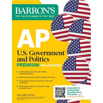 AP U.S. Government and Politics Premium, Sixteenth Edition: Prep Book with 6 Practice Tests + Comprehensive Review + Online Practice (2026) - 1
