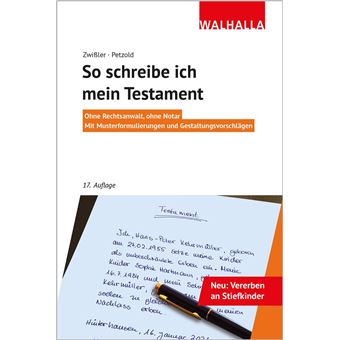 So schreibe ich mein Testament - 1