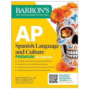 AP Spanish Language and Culture Premium, Fourteenth Edition: Prep Book with 5 Practice Tests + Comprehensive Review + Online Practice (2026) - 1