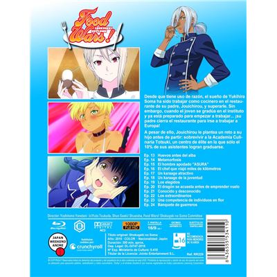 Shokugeki No Soma Season Partie Food Wars Temporada