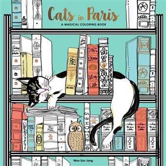 Cats in Paris A Magical Coloring Book by Won Sun Jang - 1