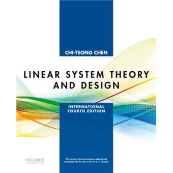 Linear System Theory and Design - Brochado - Chen, Chi-Tsong (Professor ...