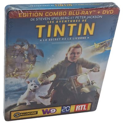 Tintin : Le Secret de la Licorne Blu-ray Steelbook Édition Collector Region B