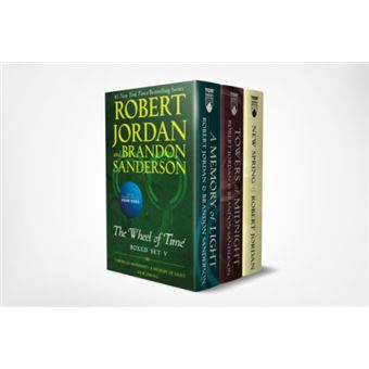 Wheel of Time Premium Boxed Set V Book 13 Towers of Midnight Book 14 A Memory of Light Prequel New Spring by Robert Jordan - 1